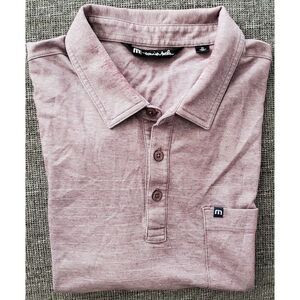 Travis Matthews Men's Pink‎ Cotton Blend Polo Shirt Size XL